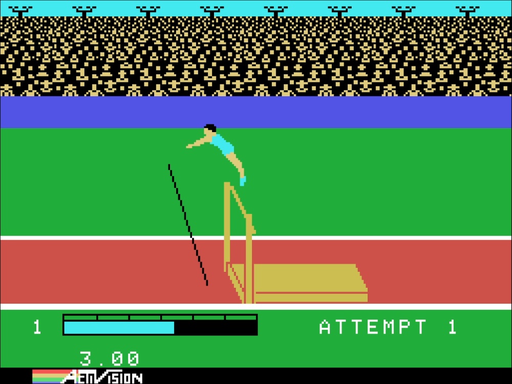 Gameplay of Activision Decathlon for Colecovision